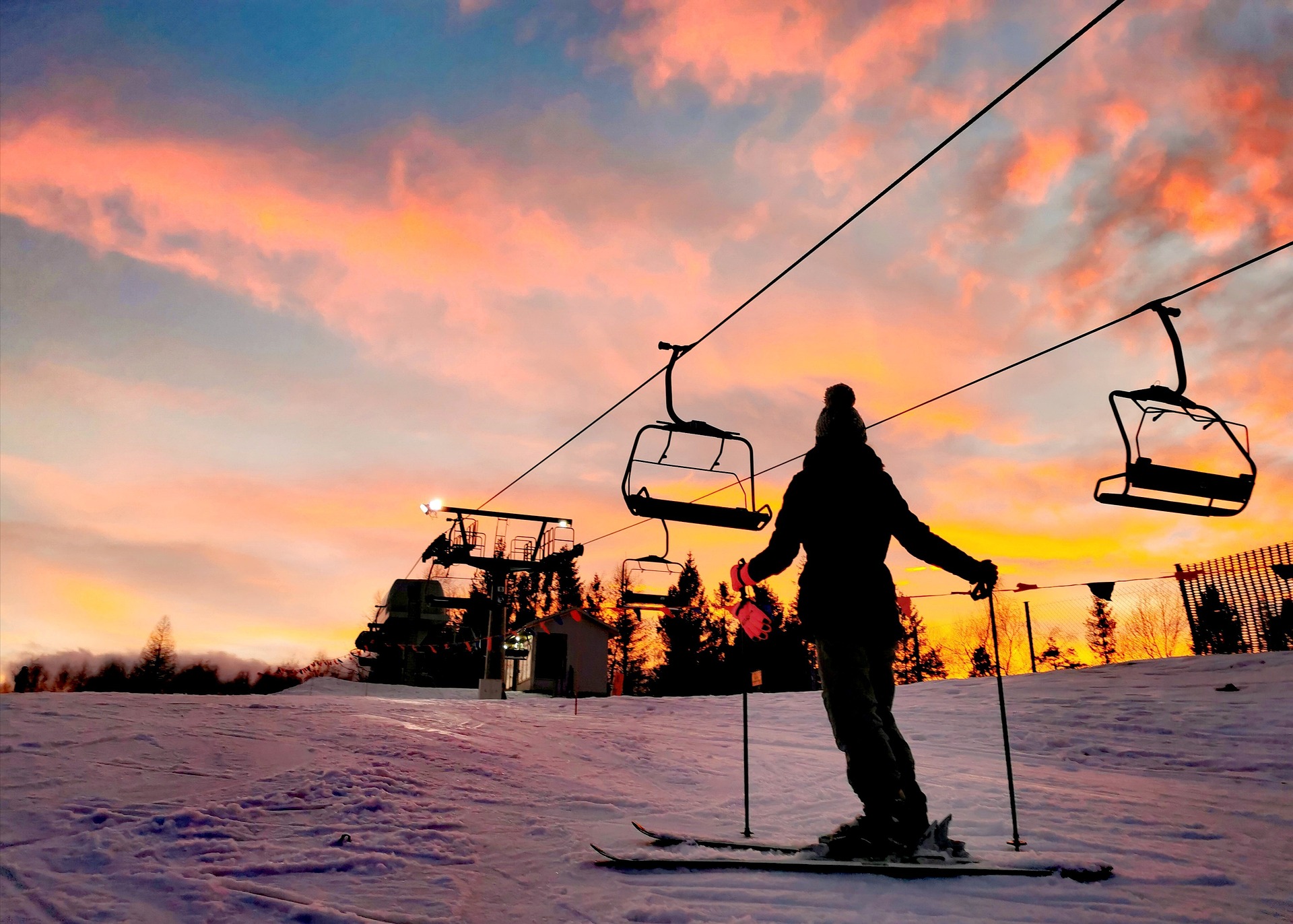 Flutlich Skifahren in Winterberg Neuastenberg