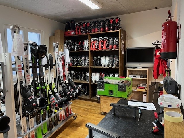 Service für Skier die Online gebucht wurden